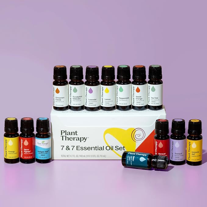 Plant Therapy 7 & 7 Essential Oils Set 7 Single Oils: Lavender, Peppermint & - Image 8