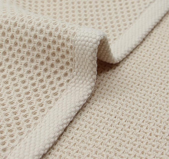 Mia'sDream Natural Cotton Dish Cloths Dish Rags, Waffle Weave Kitchen Dish - Image 4
