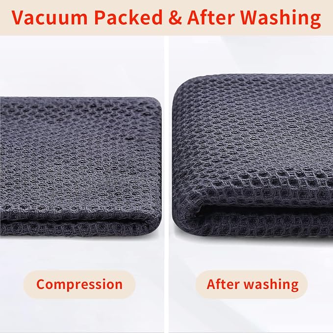 Homaxy 100% Cotton Waffle Weave Kitchen Dish Cloths, Ultra Soft Absorbent Quick - Image 7