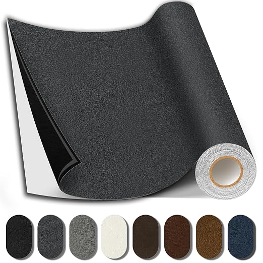Suede Repair Patch, 17X158 Inch Fabric Large Repair Tape, Self-Adhesive Patches by SHAGOOM