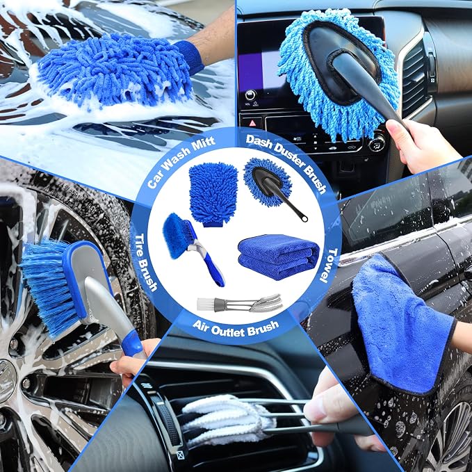 NIKCOSMK 62'' Car Wash Brush Kit - Image 5
