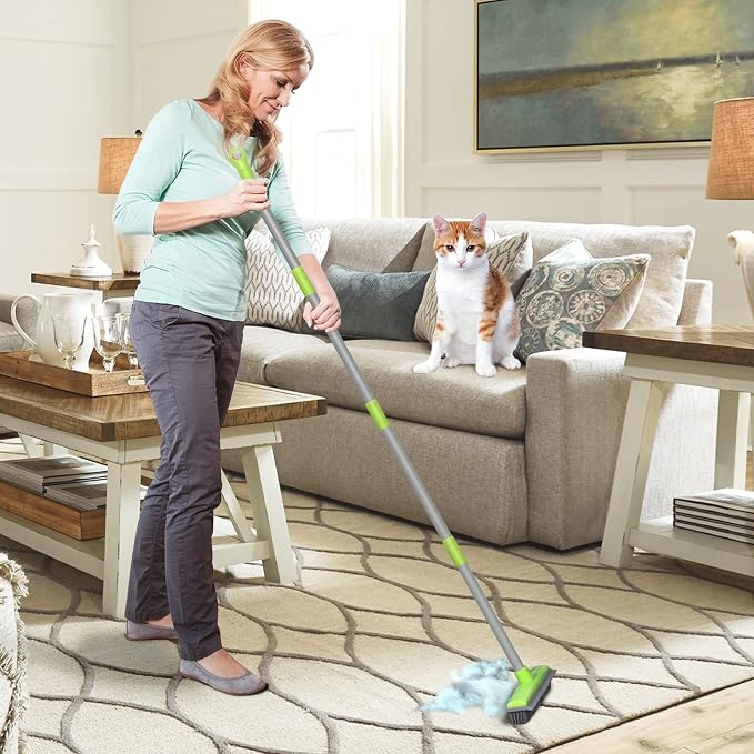 Rubber Broom and Pet Hair Removal Brush Set - Image 4