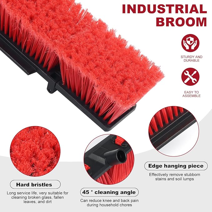 Outdoor & Commercial Heavy-Duty Push Broom - Image 3