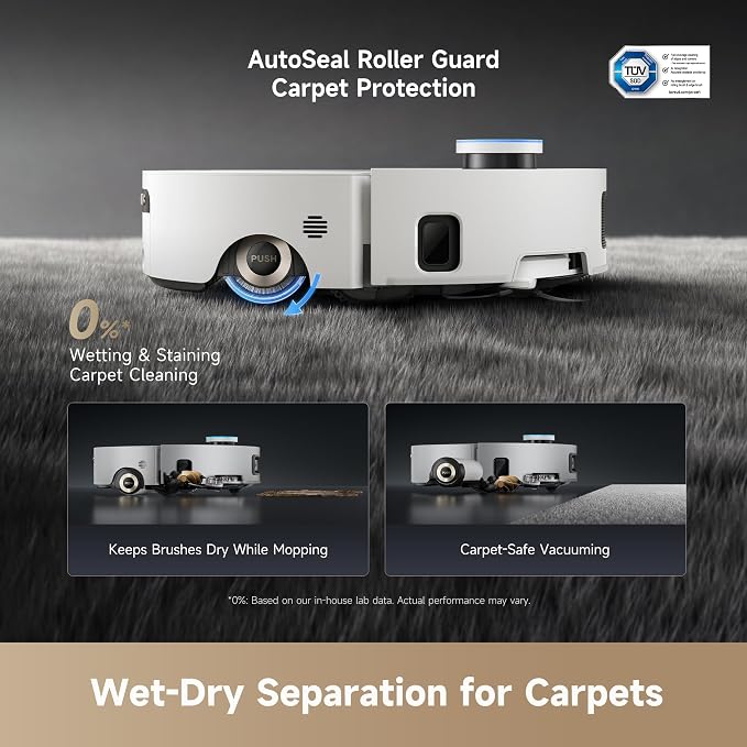 DREAME Aqua10 Ultra Roller Robot Vacuum and Mop & 30, 000Pa Suction, - Image 3