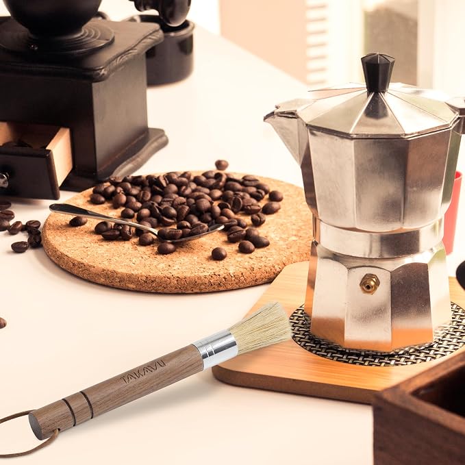 Takavu Coffee Grinder Cleaning Brush, Barista Brush - Image 5