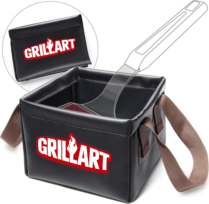 GRILLART Grill Brush Bristle Free, Soak Basin, Perfect Partner by GRILLART