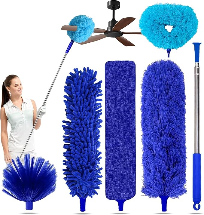 6-in-1 Duster for Cleaning Kit, Extendable Duster by Duraone