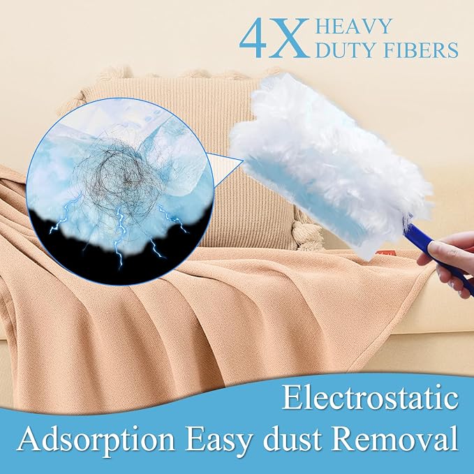 40 Count Electrostatic Duster Refills Replacement Head - Image 3