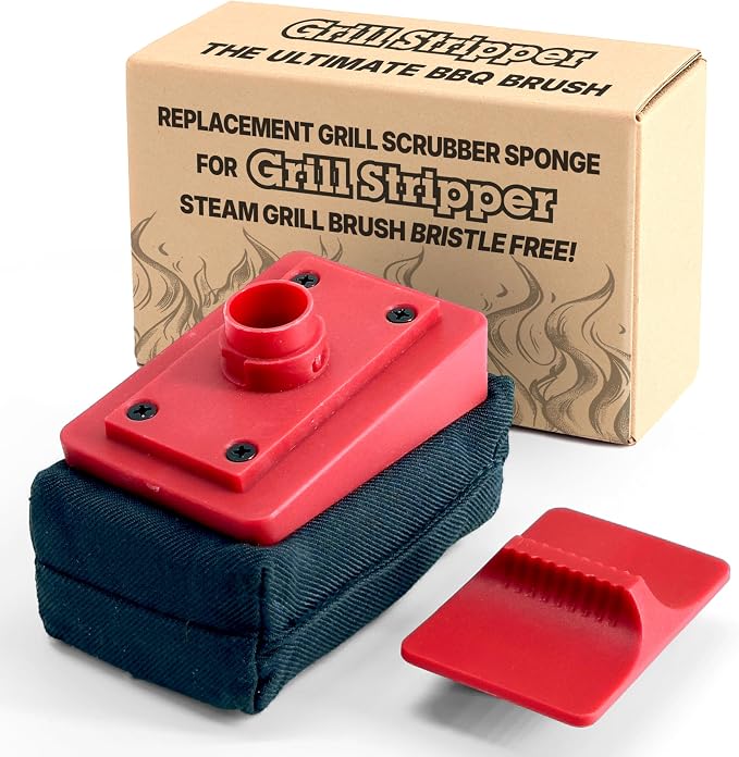 GRILL STRIPPER Replaceable Flame-Resistant Aramid Fiber-Reinforced Scrubbing by GrillStripper