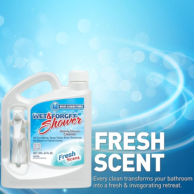 Wet & Forget Shower Cleaner Spray Multi-Surface Weekly Application Requires No - Image 5