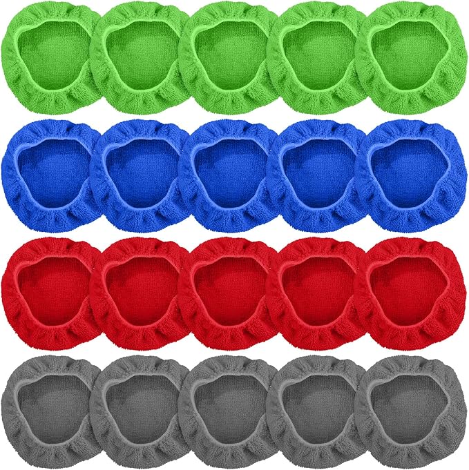 Tallew 20 Pack Windshield Cleaner Microfiber Pads Fit Car Window Cleaning Tool by Tallew