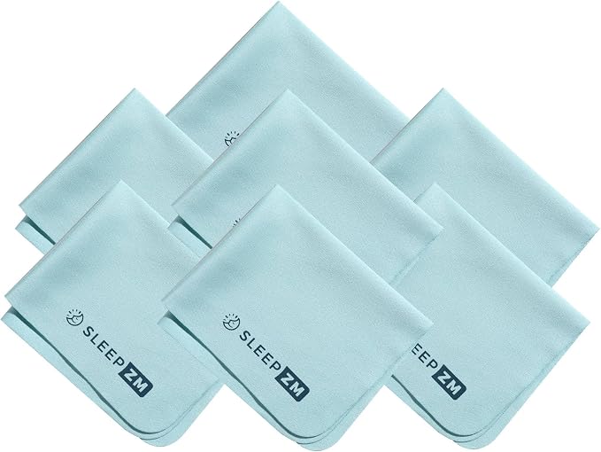 7 Pack Special Blue Light Glasses Microfiber Cleaning Cloths by SleepZM
