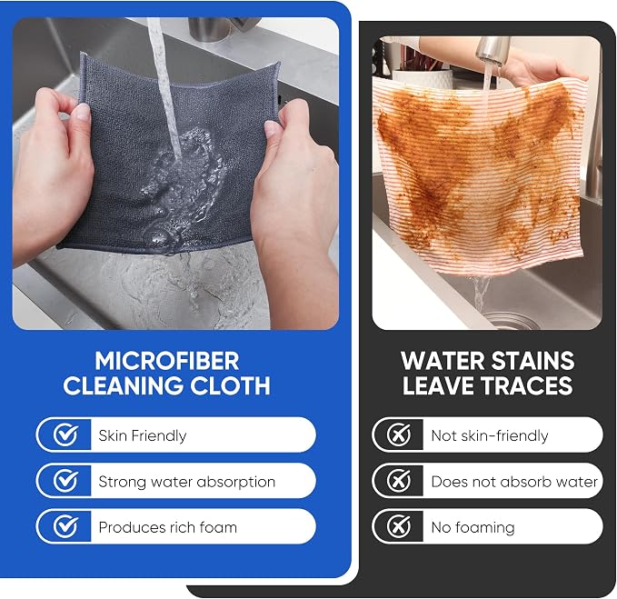 10Pcs New Upgrade 2-Layer Non Scratch Wire Dishcloth, Wire Dishwashing Rag - Image 6