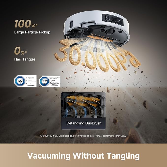 DREAME Aqua10 Ultra Roller Robot Vacuum and Mop & 30, 000Pa Suction, - Image 6