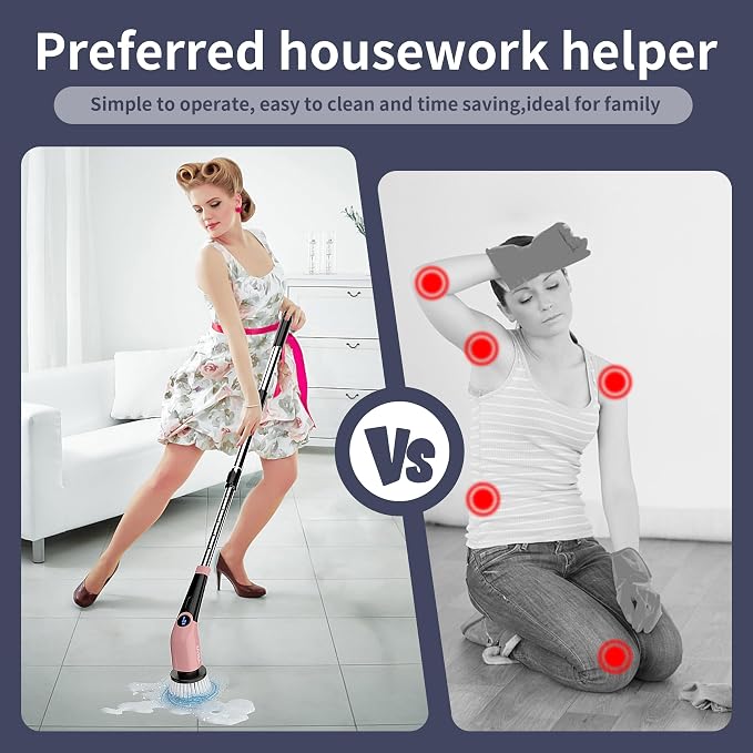 YKYI Electric Spin Scrubber-Cordless Power Scrubber - Image 4