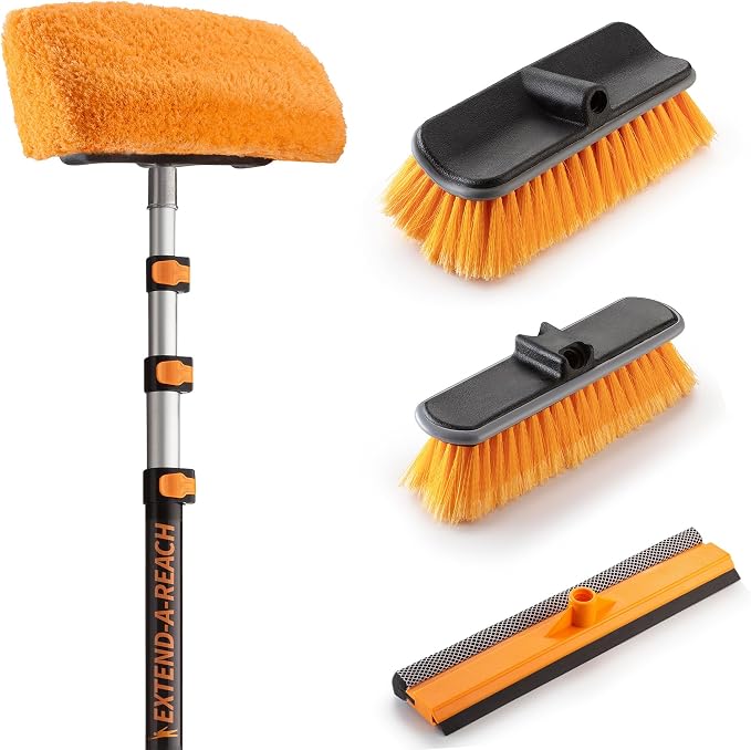 20 Foot Exterior House Cleaning Brush Set by EXTEND-A-REACH