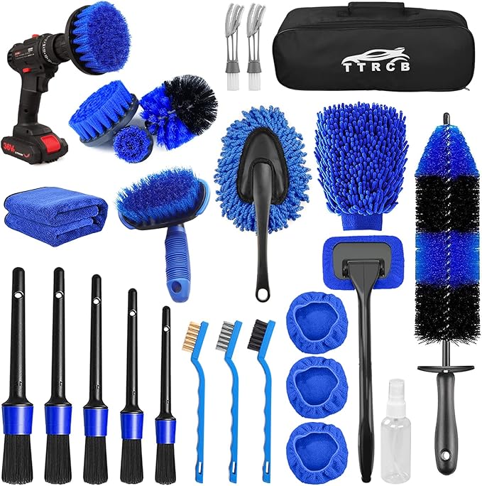 26Pcs Car Detailing Brush Set, Car Detailing Kit, Car Detailing Brushes by TTRCB