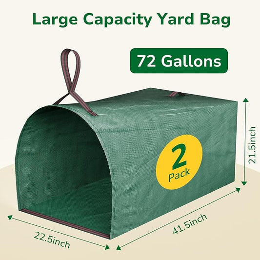 GreatBuddy Lawn Bag, 72 Gallon Yard Waste Bags, Heavy Duty PP Garden Leaf Bags - Image 2