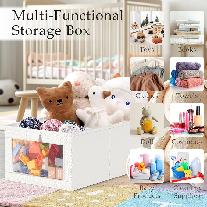 Criusia 6 Pack Linen Closet Organizers and Storage, Large Linen Closet Baskets - Image 7