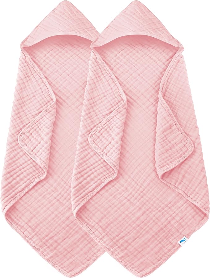 SWEET DOLPHIN Muslin Hooded Baby Bath Towels by SWEET+DOLPHIN