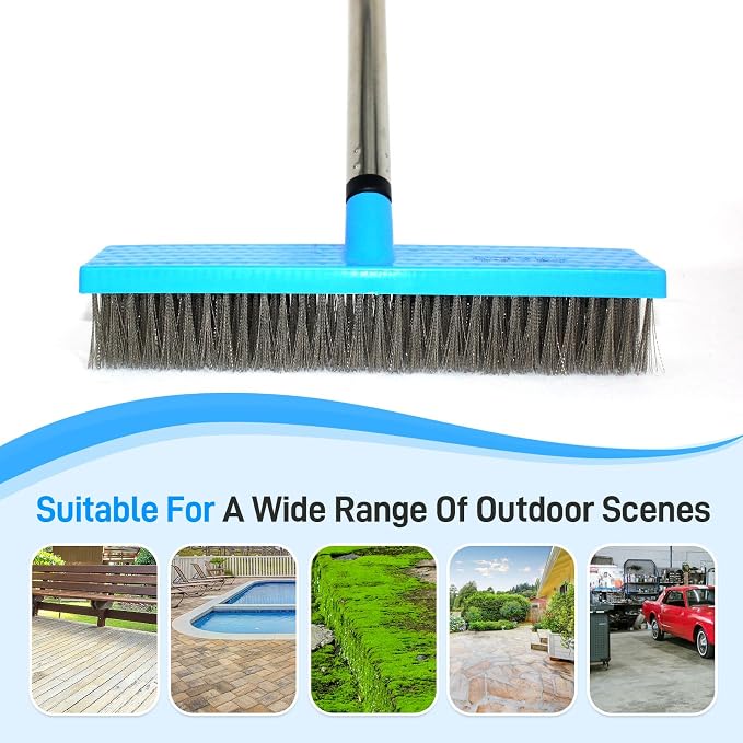 Stainless Steel Wire Broom Deck Scrubber Brush - Image 5