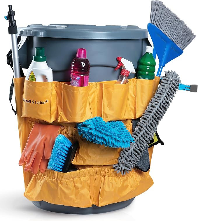 Trash Can Caddy Bag | Fits 32-55 Gallon Can | Brute & Uline Compatible | Heavy by MerhoffLarkin%C2%AE