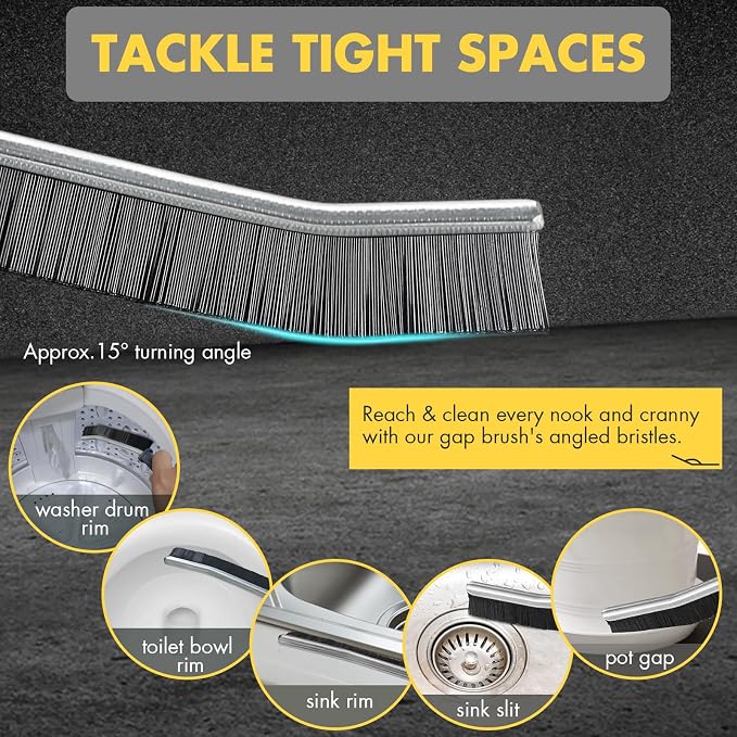 3Pcs Crevice Gap Cleaning Brush, Hard Bristle Brushes - Image 3