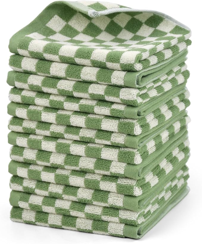 Jacquotha Wash Cloths Super Soft, Wash Clothes 12 Pack Cotton Face Cloths by Jacquotha