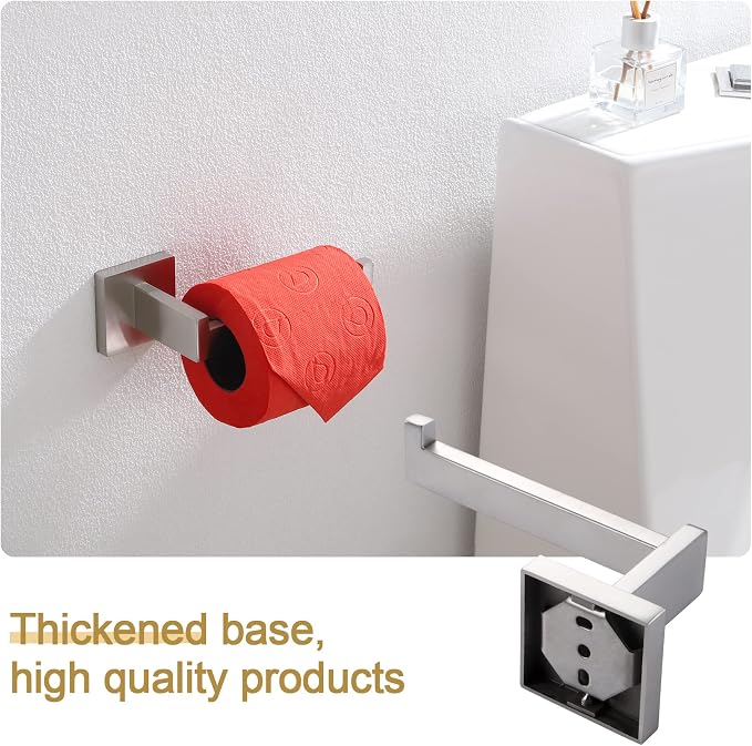 KOKOSIRI Toilet Paper Roll Holder Brushed Nickel Toilet Paper Holder Stainless - Image 3