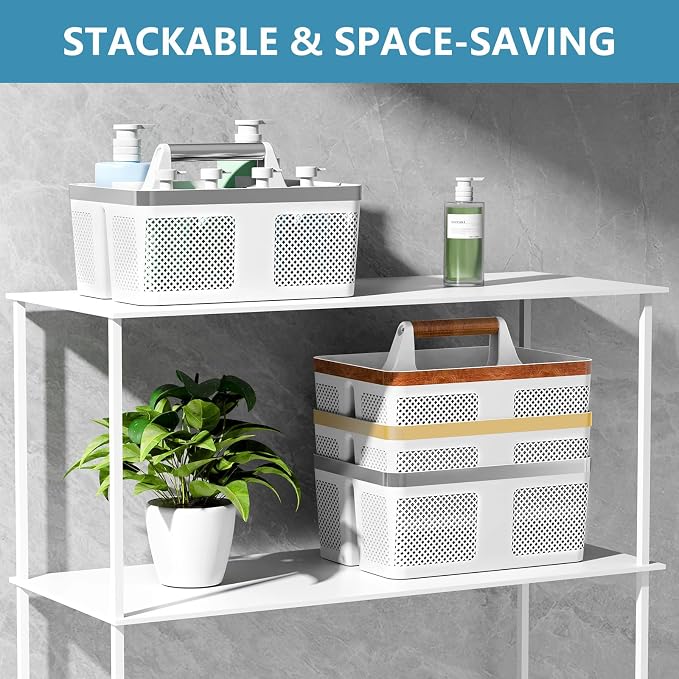Plastic Shower Caddy Dorm: Portable Bathroom Caddy Organizer - Image 4