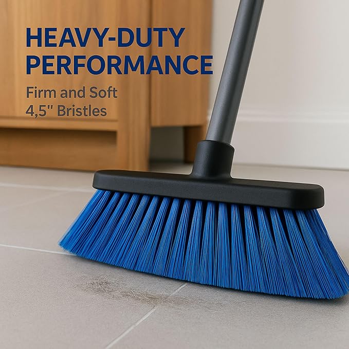 Aria Blue Broom Head – 13” Sweeping Surface – Heavy-Duty Soft Bristles - Image 8