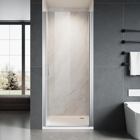 Glass Shower Door 29.5-31" W x 72" H, UCALAFEE Frameless Pivot Shower Door by Ucalafee