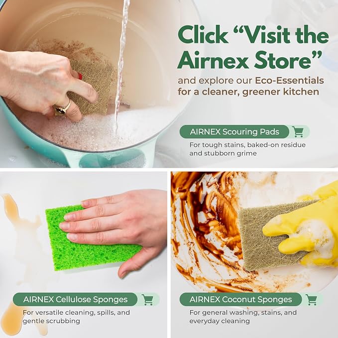 Plant-Based Scouring Pads for Dishes - Image 6