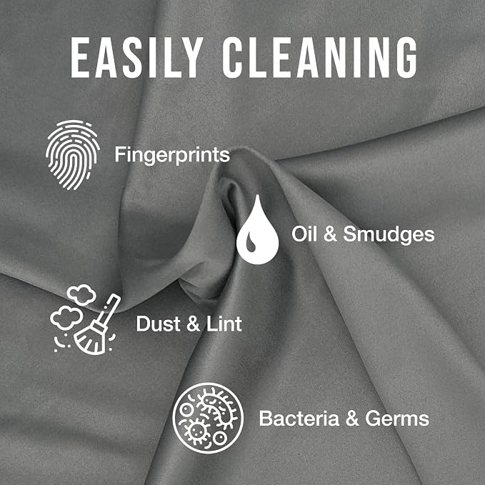 JUNRO 3-Pack 16x16 Inch Extra Large Lint-Free Microfiber Cleaning Cloths - Image 3
