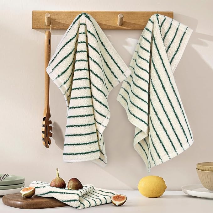 Jacquotha Striped Cotton Washcloths 12 Pack, 13” x 13” - Image 3