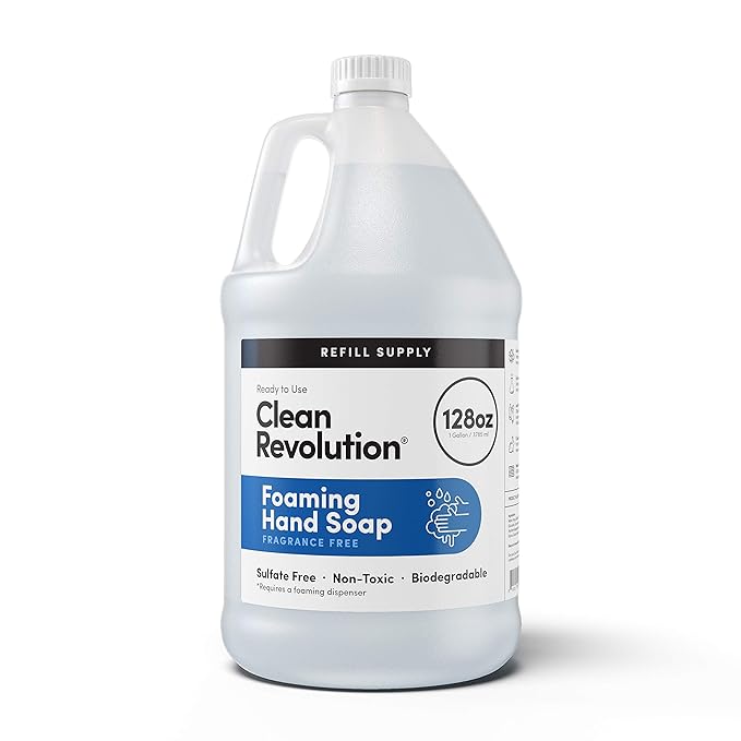 Clean Revolution Foaming Hand Soap Refill Supply, Moisturizing & Eco-Friendly by CleanRevolution