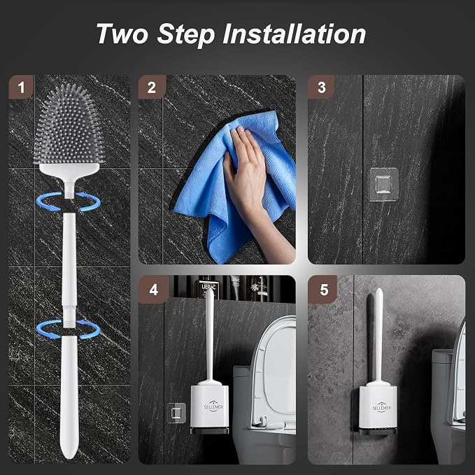 Sellemer Toilet Brush and Holder Set - Image 7