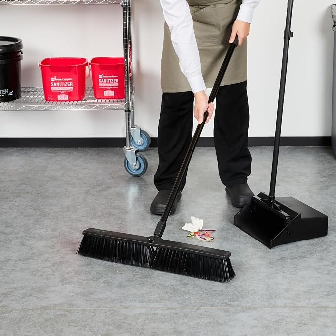 Restaurantware-BROOM HEAD ONLY: Clean Tek Professional 23.62-Inch Push Broom - Image 5
