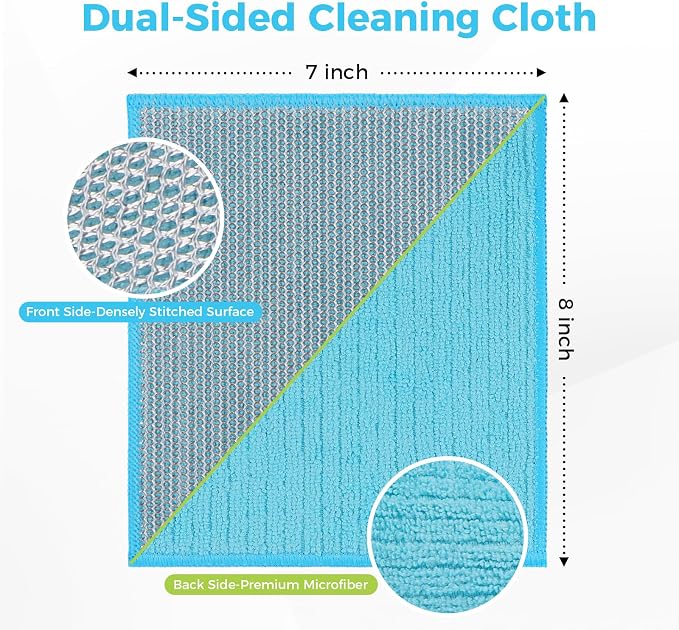 AIDEA Non Scratch Wire Dishcloth 24PK, Upgraded Wire Dishwashing Rag - Image 2