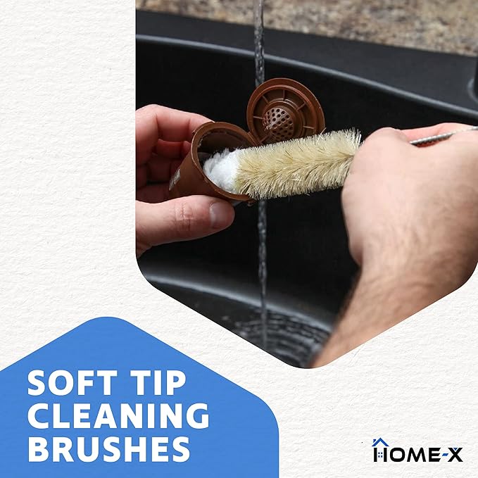 HOME-X Soft-Tip Cleaning Brush Set, Soft Scrub Brush - Image 2