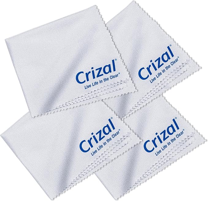 Microfiber Cleaning Cloths for Eyeglasses – Designed & Tested by CRIZAL® for by Crizal