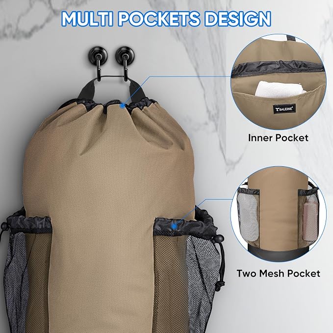 BALEINE 150L Laundry Bag Backpack, 900D Oxford Fabric Large Travel Laundry Bags - Image 3