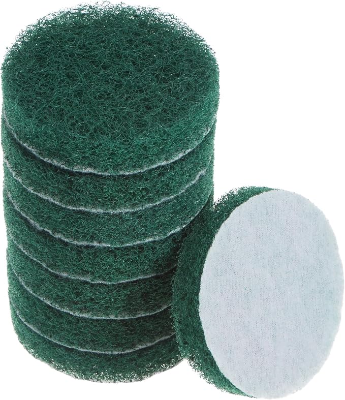 HARFINGTON 8pcs Drill Power Brush 3 inch Tile Scrubber Scouring Pads 180-240 by HARFINGTON