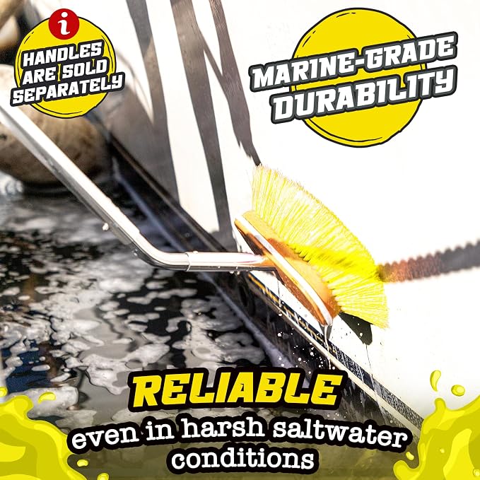 Salty Captain Soft Bristle Boat Deck Brush – Gentle Cleaning - Image 5