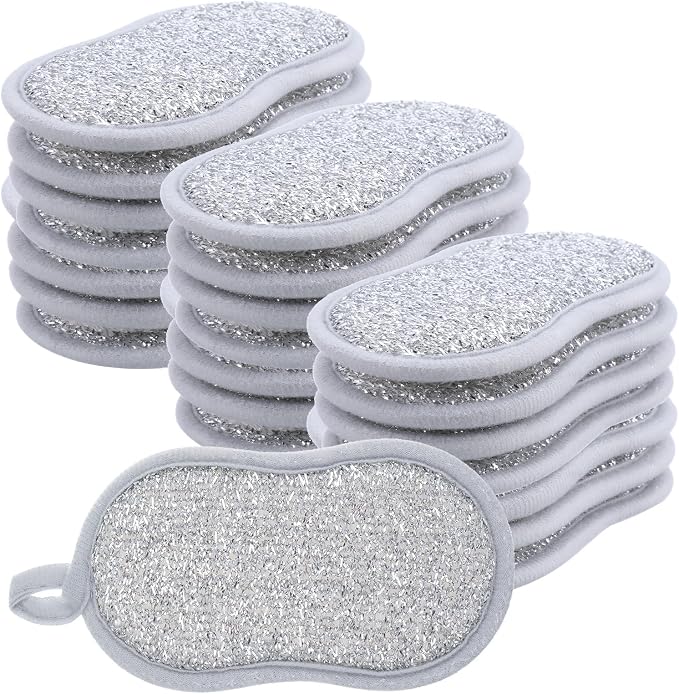 30 Pack Multi Purpose Scrub Sponges Non Scratch Microfiber Sponge Cleaning Dish by Unknown