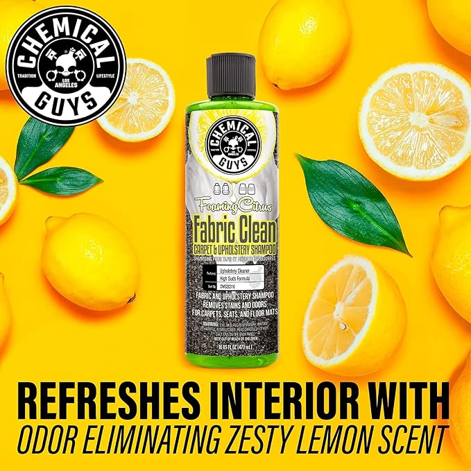 Chemical Guys Foaming Citrus Fabric Clean Drill Brush Kit - Image 2