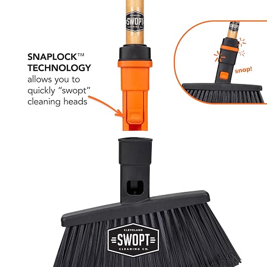 SWOPT Standard Multi-Surface Angle Broom Cleaning Head — Indoor and Outdoor - Image 10