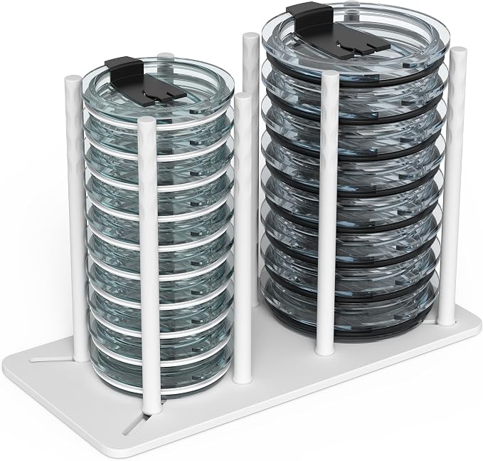 Adjustable Tumbler Lid Organizer by Venuekkuri