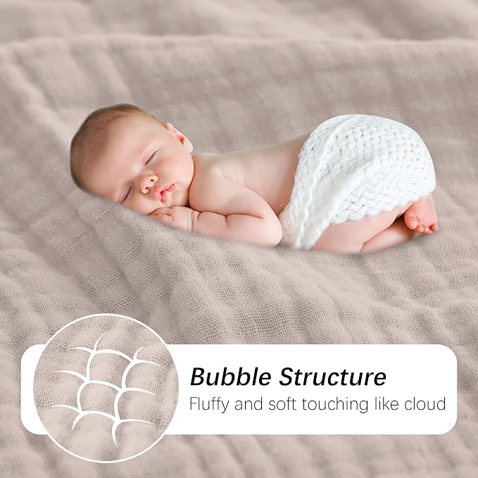 SWEET DOLPHIN Muslin Baby Bath Towels Blanket - Image 7