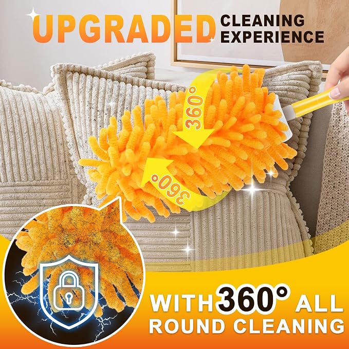 Duster Refill for Swiffer, 360 Dusters Heavy Duty Refills, Reusable Duster Kit - Image 4